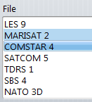 2. Satellite List