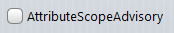 4. Attribute ScopeAdvisory