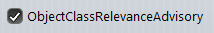 6. Object Class Relevance Advisory