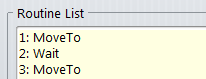 1. Routine List