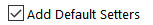 7. Default Setters