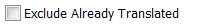 11. Exclude Translated